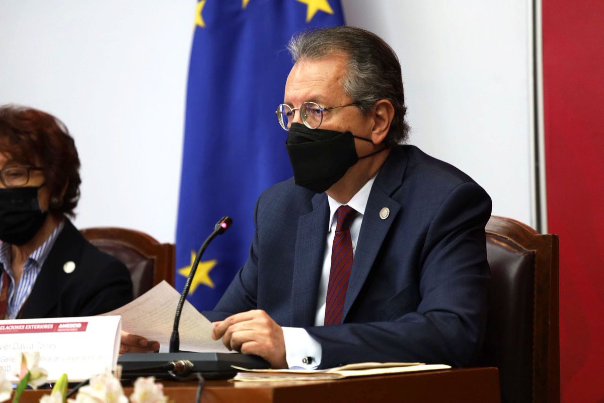 AMEXCID's tweet photo. México y la Unión Europea realizan el Lanzamiento del Fondo Conjunto para fortalecer la cooperación estratégica y abordar los desafíos del Desarrollo en Transición y la implementación de la Agenda 2030, incluyendo las respuestas a la crisis del COVID-19. @SRE_mx @CMorenoToscano1 https://t.co/CNeNuReHOU