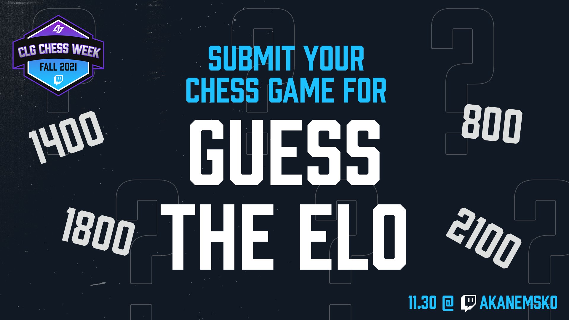 Nemo on Twitter: "gonna be guessing your elo and age at 4 PM ET on my channel👀 Submit your games 👉https://t.co/dKMFwcTlfv https://t.co/xJKuROTBDV" Twitter