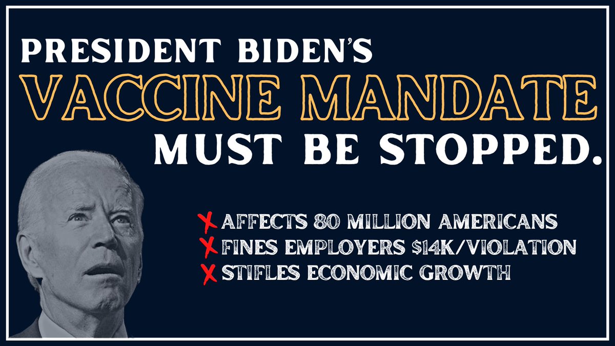 rep_stevewomack's tweet photo. President Biden's vaccine mandate on private business is a complete federal overreach and unconstitutional. I'm acting to stop it. I recently joined @RepFredKeller in introducing a resolution to nullify this authoritarian order. https://t.co/bxTdOe3ch0