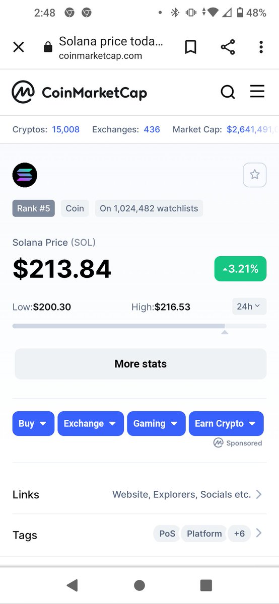 PatrickJTaylor3's tweet photo. @NigelIsland @MYC_NETWORK Not to mention interest in the projects mentioned compare how many people are following the projects(watchlists) solo is #1 even above Bitcoin. It's over!!! https://t.co/eMr1rog2no