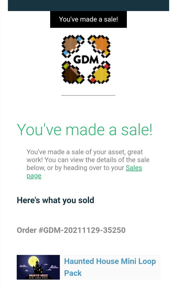I just made my first sale! It's only small but a step in the right direction 😊🎶

#composition #vgm #gamedev