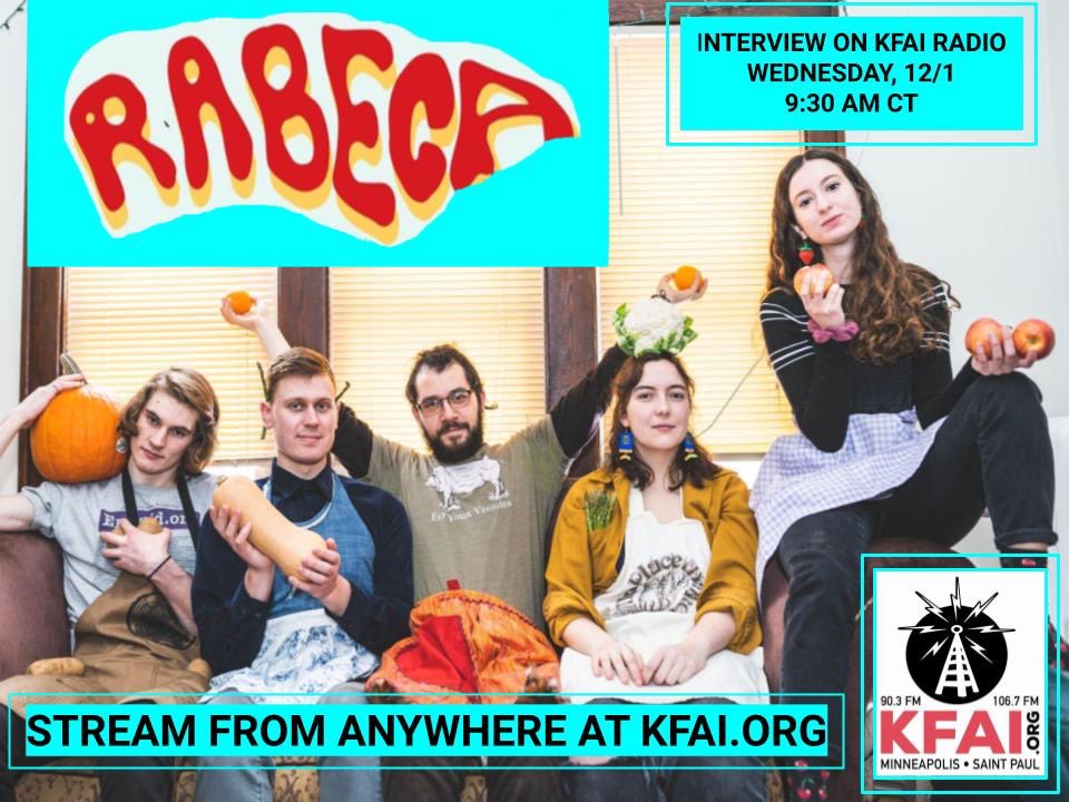 thisisrabeca's tweet photo. THIS JUST IN! Tune in to @kfaiFMradio 90.3 FM HD tomorrow morning at 9:30 CST to hear some Rabeca tunes and Anna talking about our Turf Club show on 12/4! 🍎🍎 https://t.co/D6INNfbm9J