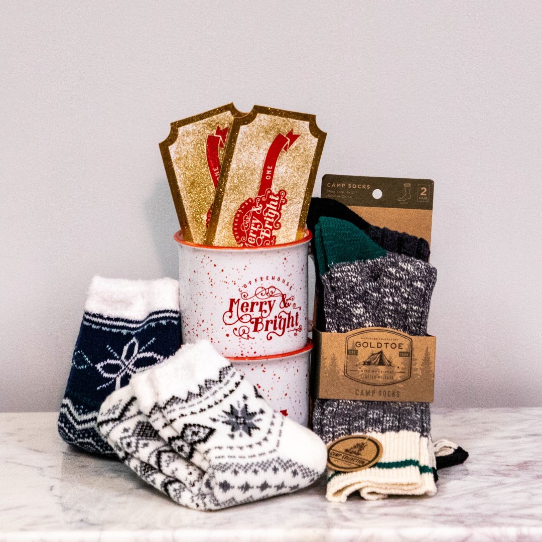 LibertySA's tweet photo. With Coffeehouse this Saturday we are feeling all kinds of merry and bright and figured we should do some giveaways this week to celebrate!

Giveaway: 2 tickets, 2 mugs &amp; 4 pairs of socks!

To enter: Follow us, like this post, &amp; tag 2 friends! For an extra entry, retweet! https://t.co/AV2S41lvFZ