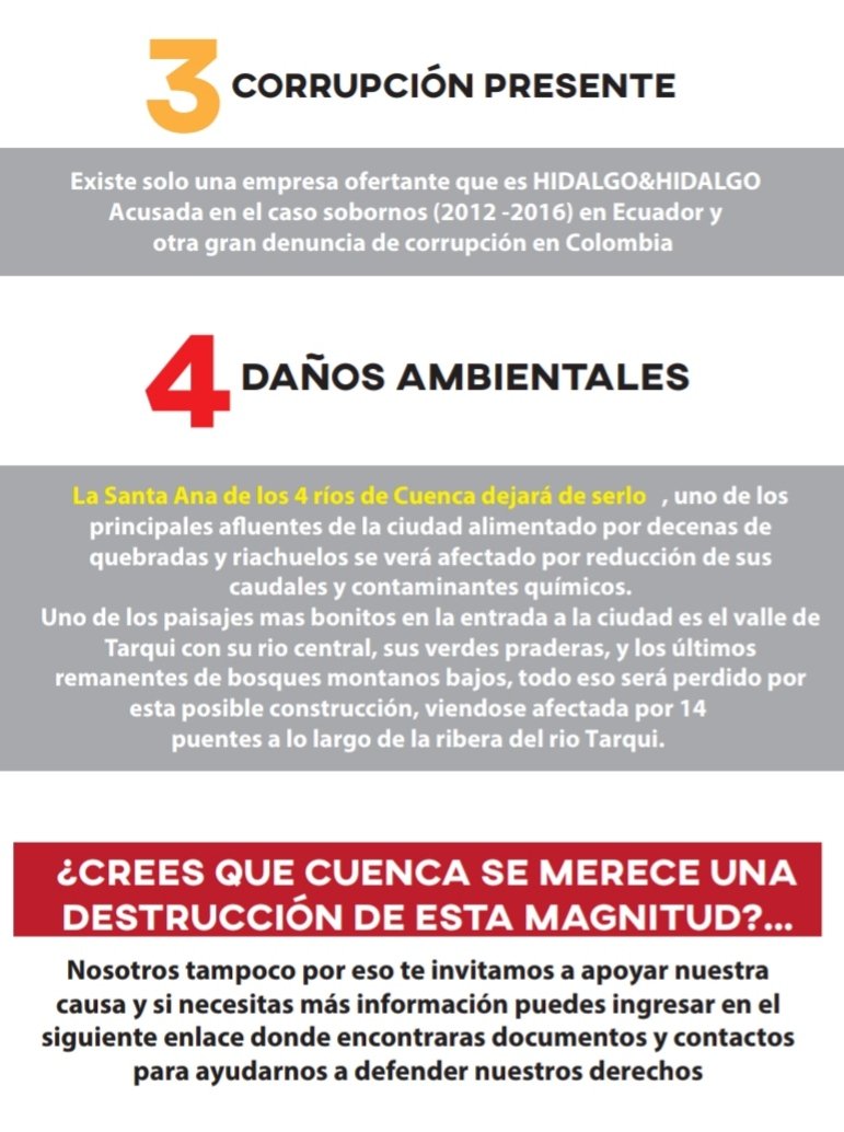 GuayasDanniel's tweet photo. El nuevo acceso sur a Cuenca ¿en verdad es un beneficio o una usurpacion?
entérate realmente lo que hay detrás de esta "supuesta obra "
acompañennos mañana e esta marcha pacífica 
@FelipeBerrez @Veroniabad @Vinis666 @PRENSAVirtual_  @ElMercurio_cl @cronicacuenca @_REDInformativa https://t.co/zXEeGQdK6q