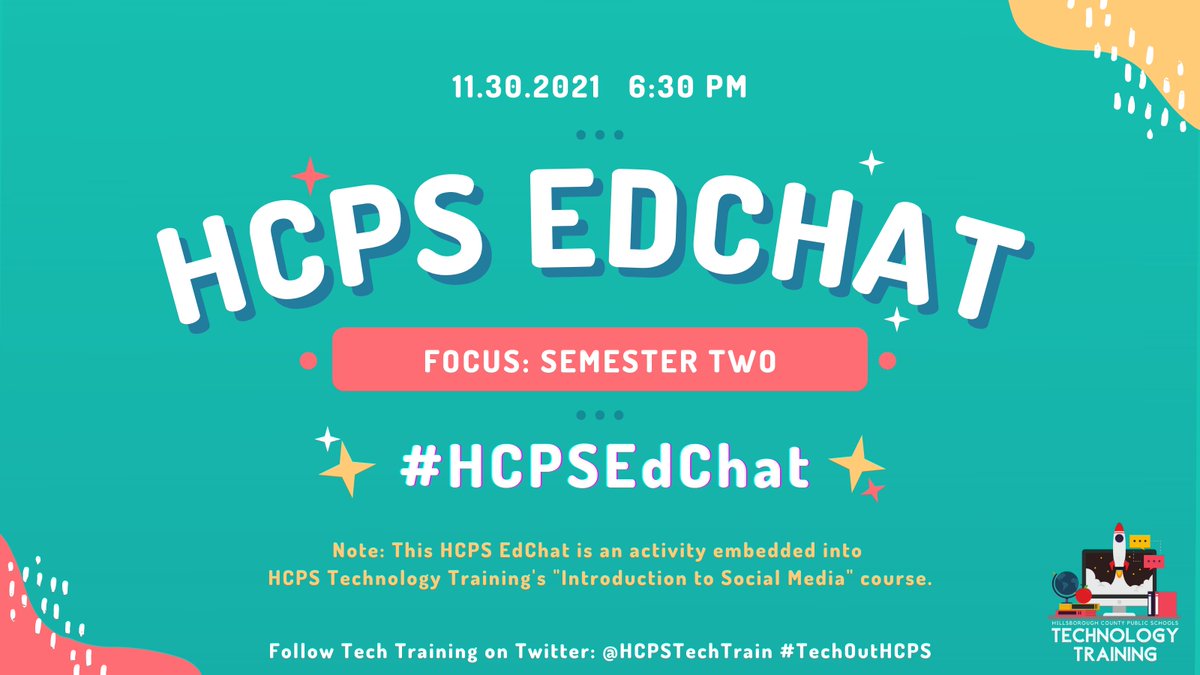 HCPSTechTrain's tweet photo. Excited to kick off tonight's #HCPSEdChat with a fabulous group of Ts participating in the "Introduction to Social Media" course ❤🎉
Let's get ready for tonight's Twitter Chat 🙌
@Plugin2Learn @JennaDawson28 @HollandEdTech https://t.co/Ah2lDoxs9H