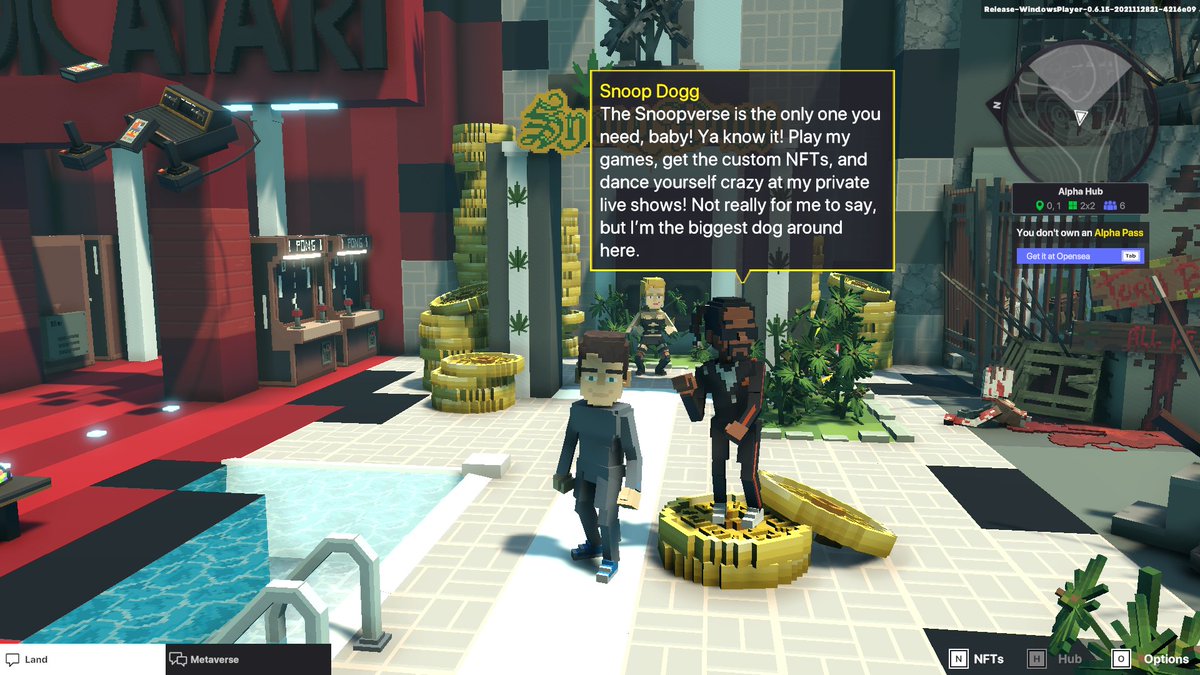 whatRUblind's tweet photo. @TheSandboxGame @SnoopDogg #TheSandbox Snoop just chillin in the cut https://t.co/87TI2VZ1t4