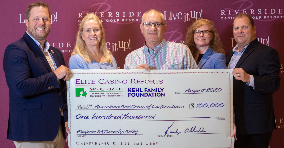 Continuing with our #GivingTuesday shoutouts, our parent company, #EliteCasinoResorts, along with the Kehl Family Foundation and Washington County Riverboat Foundation, donated $500,000 toward disaster relief that helped many areas affected by the August 2020 Derecho. #Iowa https://t.co/DddPC2o2ql