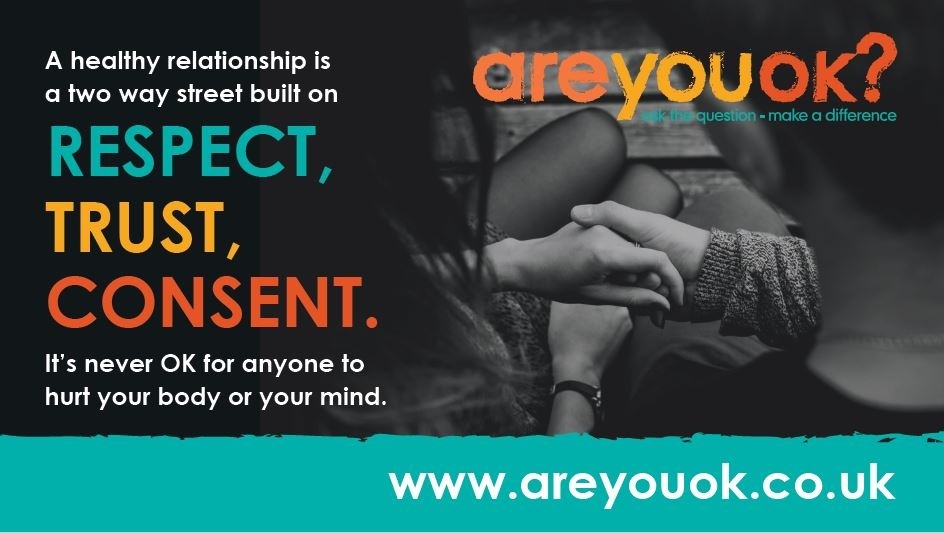 A healthy relationship is built on trust, respect and consent. If yours isn’t, you might be living with domestic abuse. Visit orlo.uk/jZMu2 to find out more, inc where to get advice #areyouok #16DaysofAction