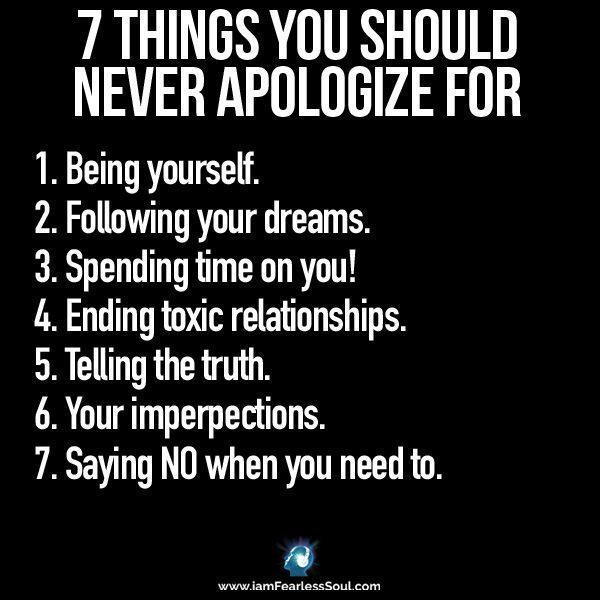 iamfearlesssoul's tweet photo. 7 things you should NEVER apologize for!
Do you agree? https://t.co/10FsHb8AfW
