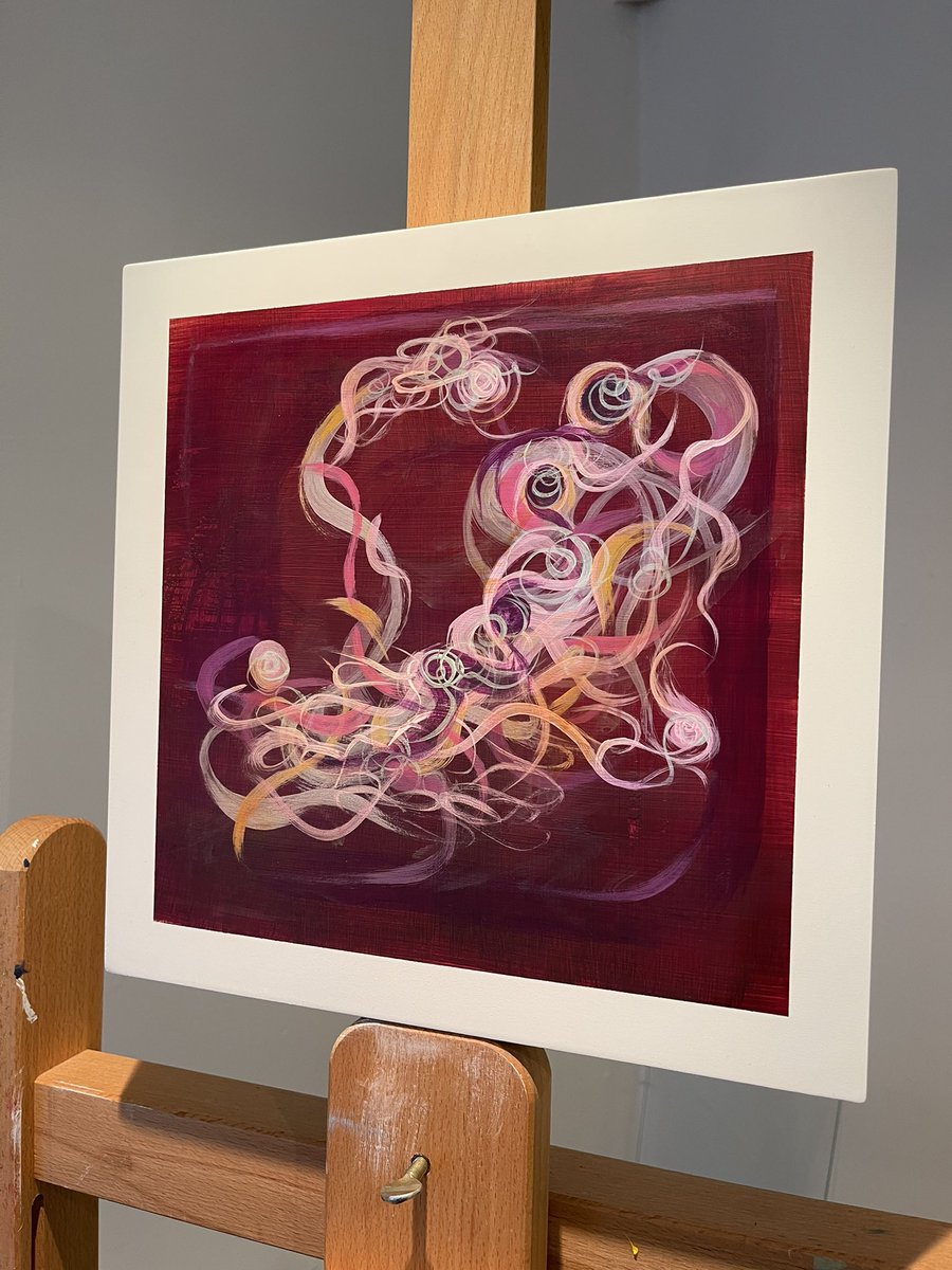 KirstyM_Art's tweet image. Good Evening Twitter: Tarantella from The Nutcracker by Tchaikovsky. This one is so swirly 😊30x30cm acrylic on cradled board. #tchaikovsky #thenutcracker #musicasart #ballet #balletmusic #balletart #kirstymathesonart #artreels #artistsoninstagram #scottishartist