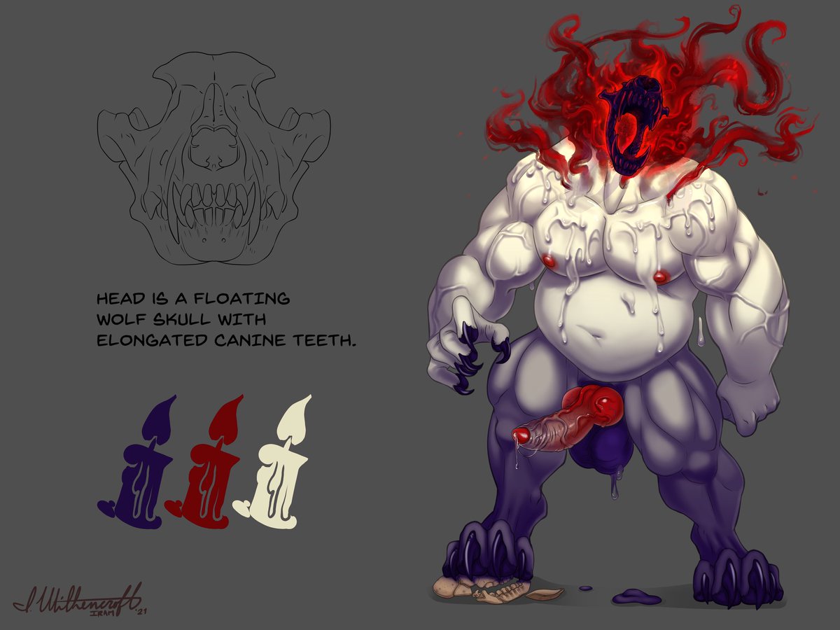 BeautyoftheBea8's tweet photo. An artistic liberty monster for @LorifTheSlime he commissioned for his boyfriend. :) Timelapses, WIPS, and layered PSD on Patreon. #chubbymuscle #thiccc #skull #drippy #monsterfucker https://t.co/I7MQ2hVTW9