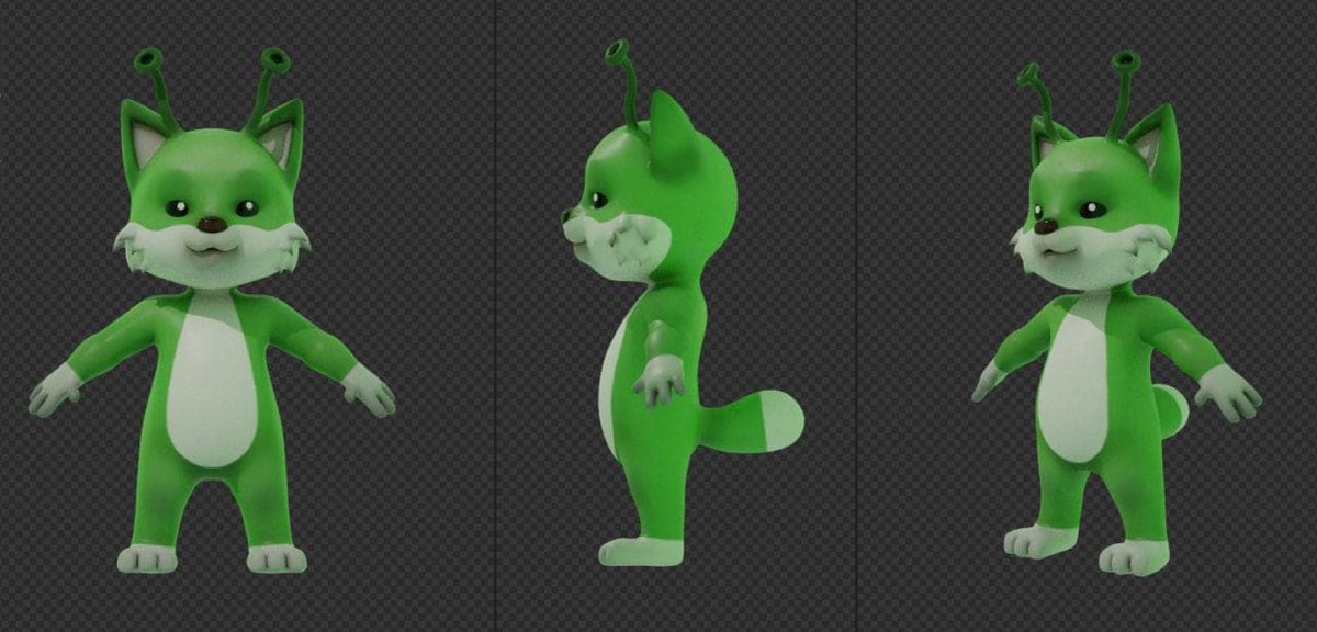 ledrgb_dev's tweet photo. When I saw this good boy the word that comes to my mind was Midorino (midori + inu)  @inualien $ALIEN
#alieninu @CarrotIronfoun4 @RavenMore8 @Solospam69 https://t.co/pxX0GFvOU3
