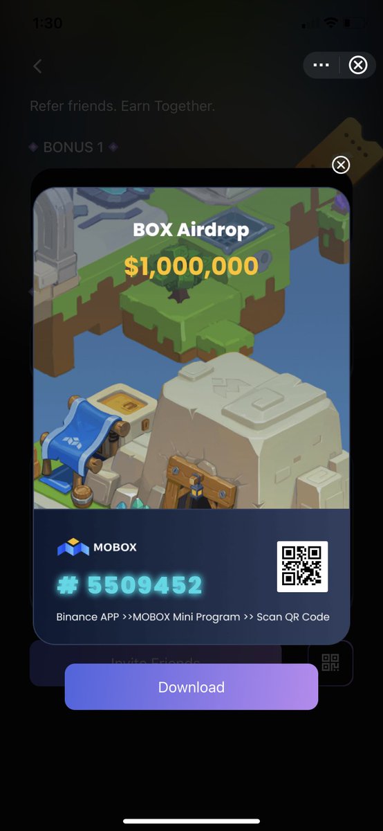 YashShahh26's tweet photo. NFT AIRDROP 

Go to Binance app and check marketplace. Click on #MOBOX 

Type in the ID - 5509452 or simply scan the 1st image below. 

Thank me later! ❤️ https://t.co/DYEPjylW1G