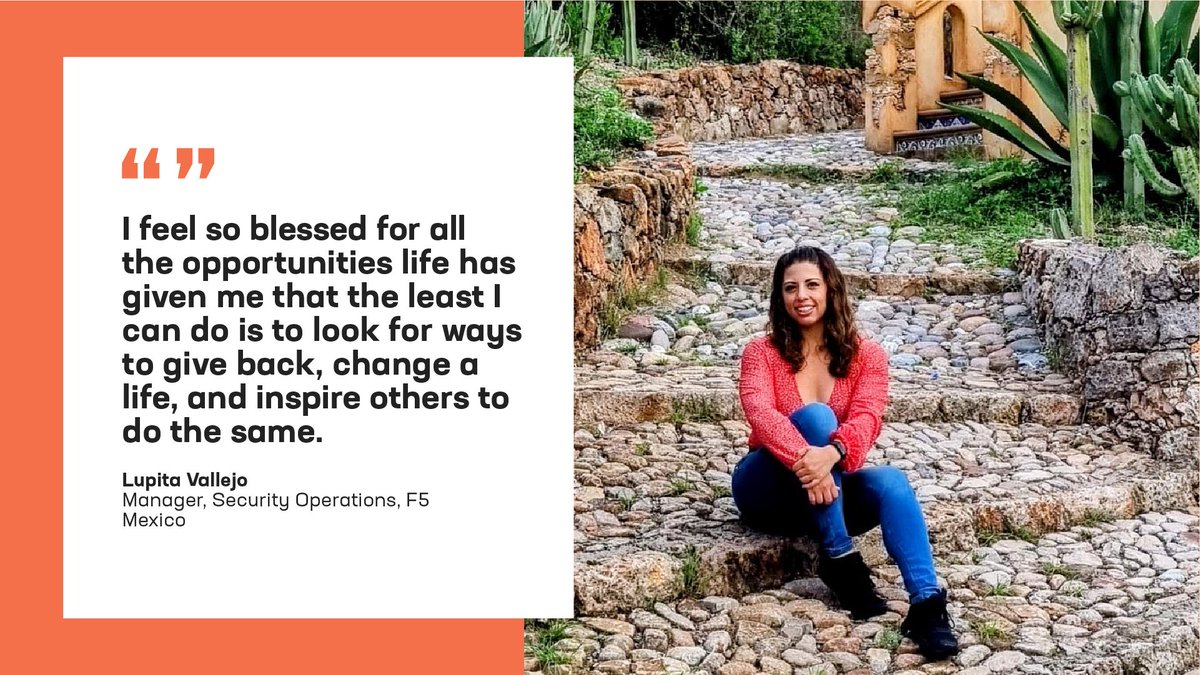 F5's tweet image. Happy Giving Tuesday! Check out the amazing perspectives of F5ers from around the world about what giving back means to them. #GivingTuesday #BeF5 #CodeConnects