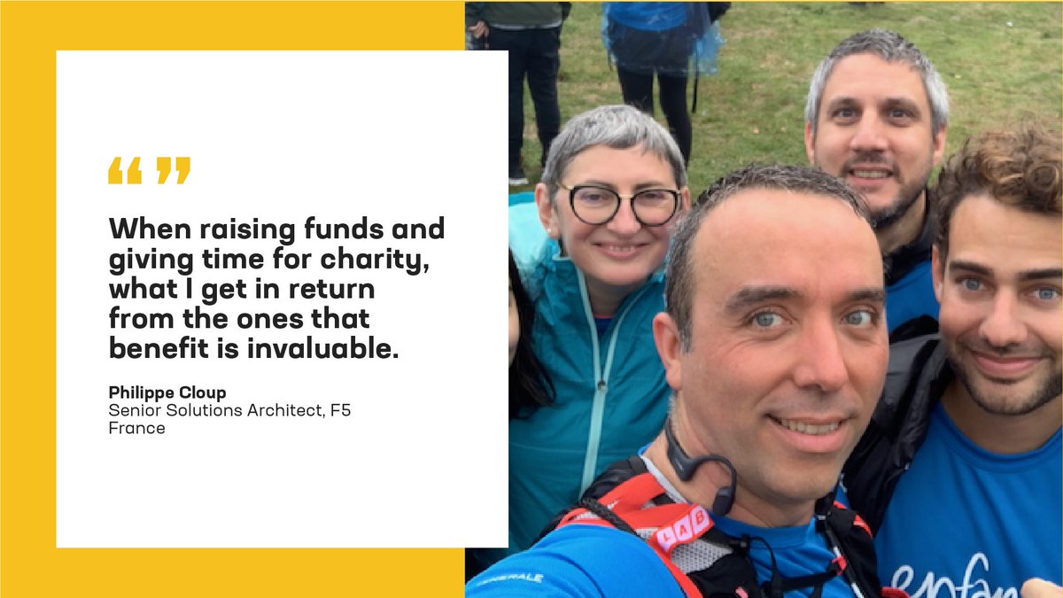 F5's tweet image. Happy Giving Tuesday! Check out the amazing perspectives of F5ers from around the world about what giving back means to them. #GivingTuesday #BeF5 #CodeConnects