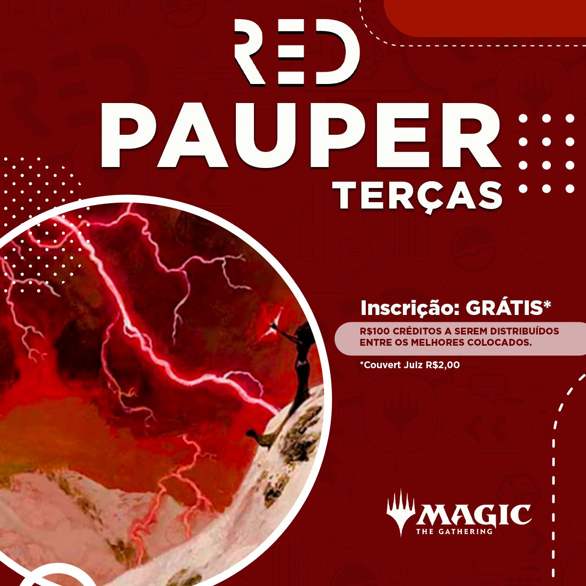 lojaredjogos's tweet photo. Hoje é dia de #PauperMTG !
18:45-Lotação:16 players*
*Uso de máscara e comprovante de vacinação
Couvert Juiz:R$2
#MagicTheGathering #MTG https://t.co/aLZiaV6pCX