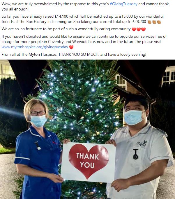 The Myton Hospices tweet media