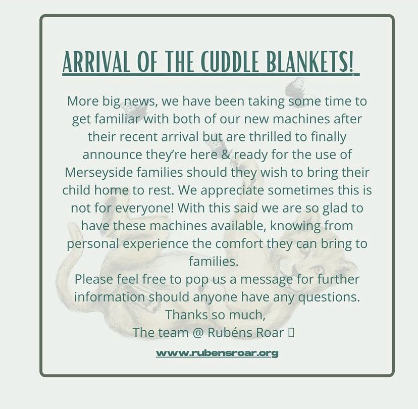 rubensroaruk's tweet photo. 💫💫💫💫
More big news,we have been taking some time to get familiar with both of our new machines after their recent arrival but are thrilled to finally announce they’re here &amp; ready for the use of Merseyside families should they wish to bring their child home to rest. https://t.co/zksnU3U4Y6