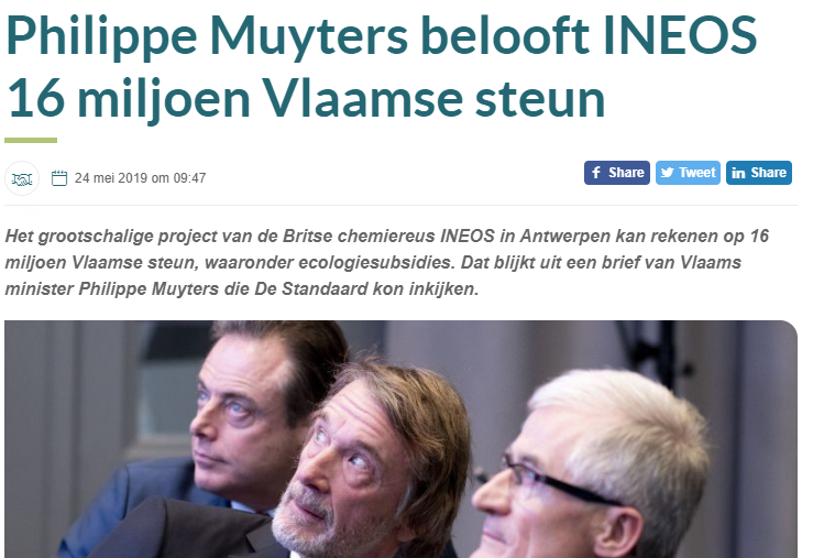 deadeyes's tweet photo. N-VA: subsidies voor iets nuttigs: afschaffen
N-VA: subsidies voor mega-vervuilers: 16 miljoen zonder vragen, garanties of uitleg.
#STOPineos #exitNVA https://t.co/ms2aWi0rdS