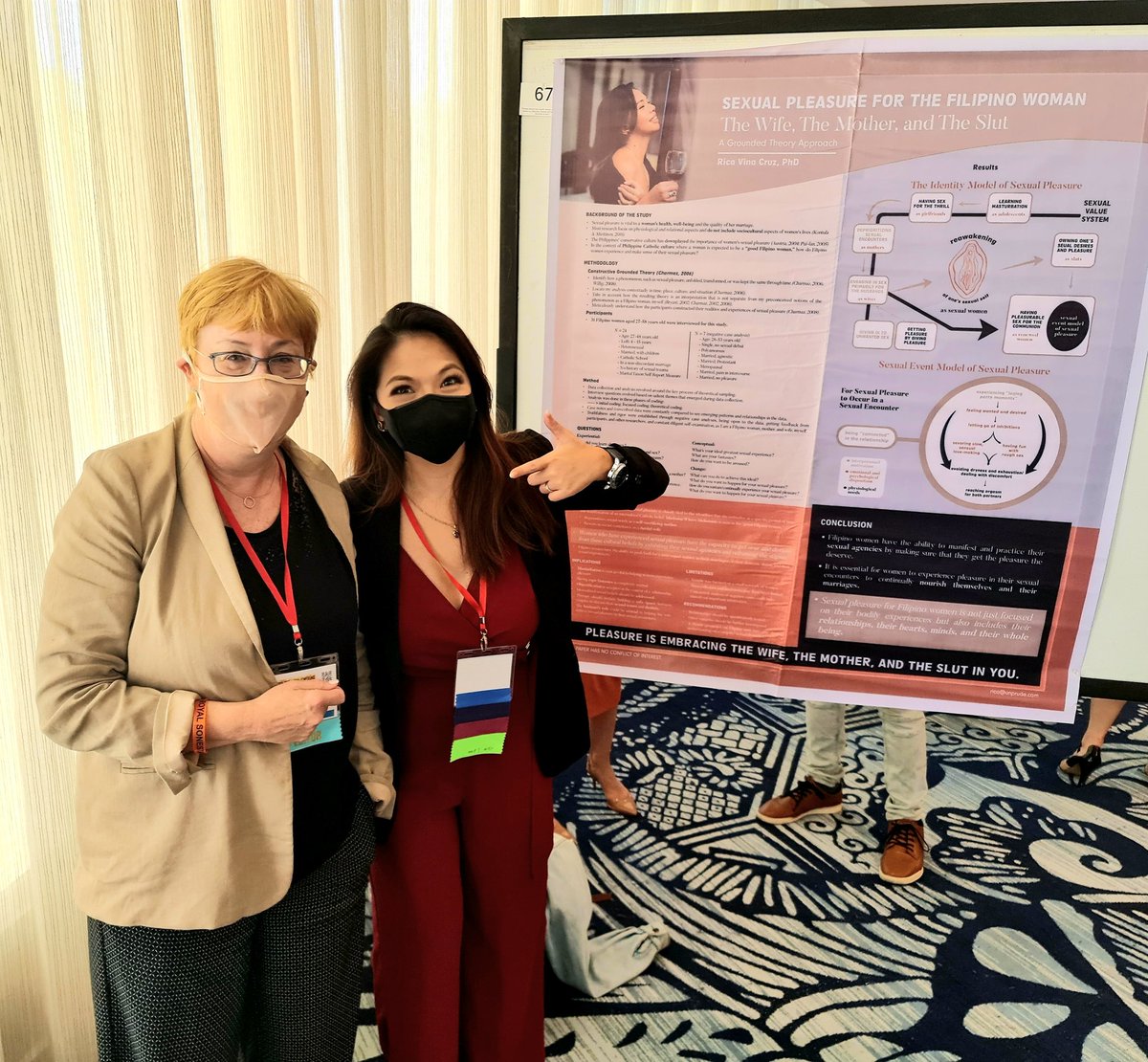 Presented my research on Filipino Women's Sexual Pleasure to @cygraham_graham at #SSSS2021 (I was sweating the whole time 😅) Thank you Dr. Graham for the encouragement to keep doing research. Now to write, fix, and publish this. 💗 @Sex_Science