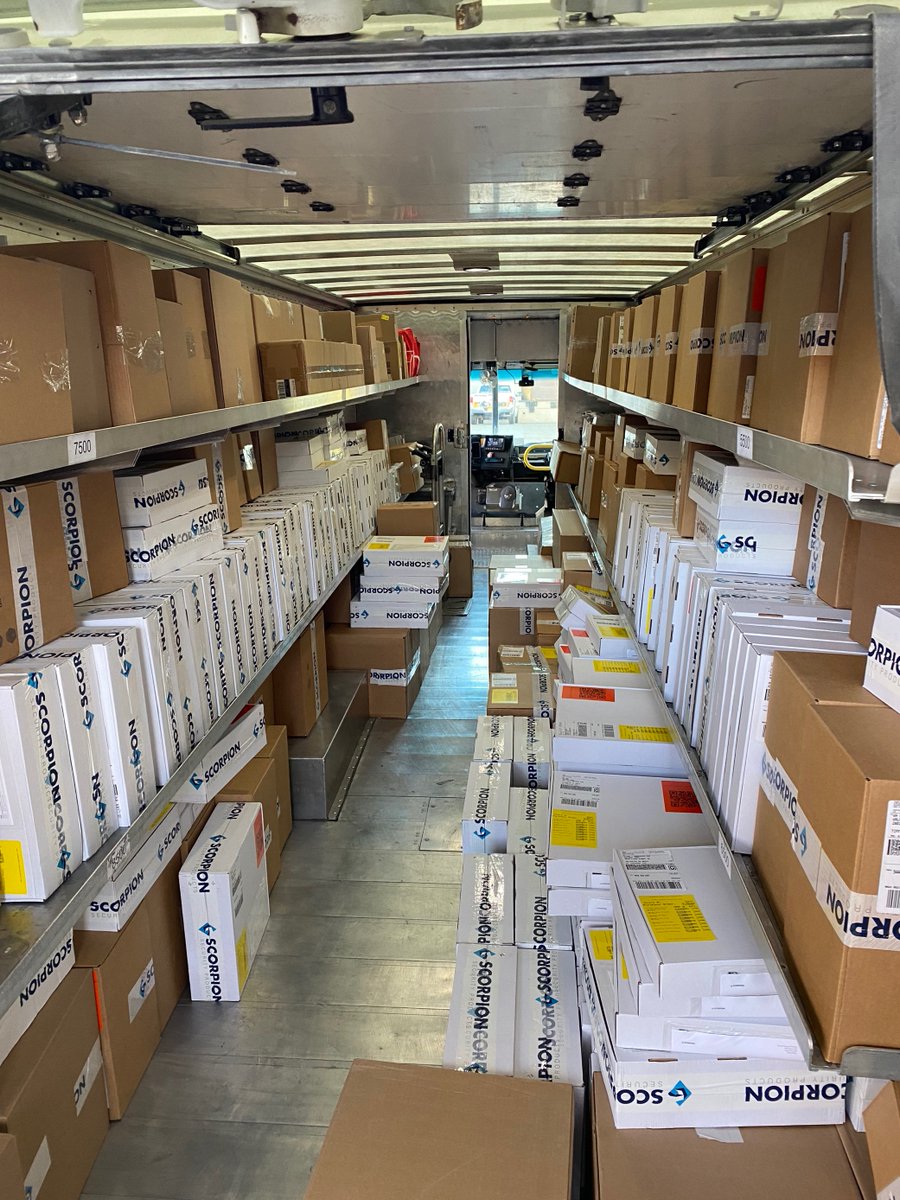 All packed up & ready to go! You could say it was a busy day… Our team works endlessly to ensure that our customers get their orders on time! Our output has ramped up exponentially & we couldn’t be more proud of everyone who works so hard to help our customers #ELIMINATETHEFT.