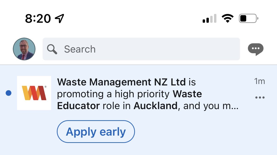 When <a href="/LinkedIn/">LinkedIn</a> suggests a job perfectly suited to my knowledge and experience….