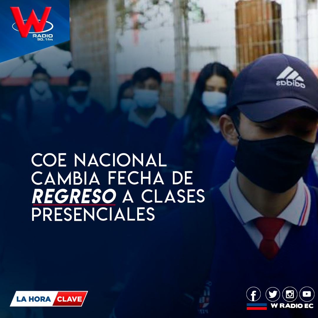 WRadioEc's tweet photo. #Atención| Entre las medidas que se mencionaron está el cambio de fecha para el retorno presencial a clases. En la región Sierra y Amazonía el retorno a las aulas se reprograma para el 7 de febrero, si las condiciones epidemiológicas lo permiten.
#ComercioEc https://t.co/aZkNDM8dqq