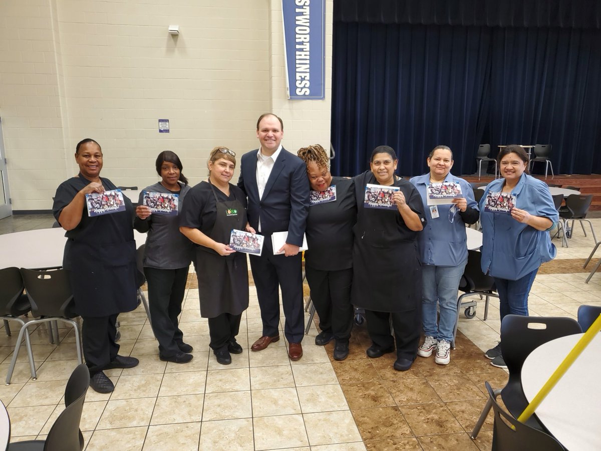 <a href="/LamarCISD/">Lamar CISD</a> is home to the best teachers and staff in all of Texas. The school board and Dr. Nivens approved a special stipend this month for all LCISD team members, and I had the honor of announcing the news and visiting the staff at <a href="/LeamanJH/">Leaman Junior High</a> today. We appreciate you!