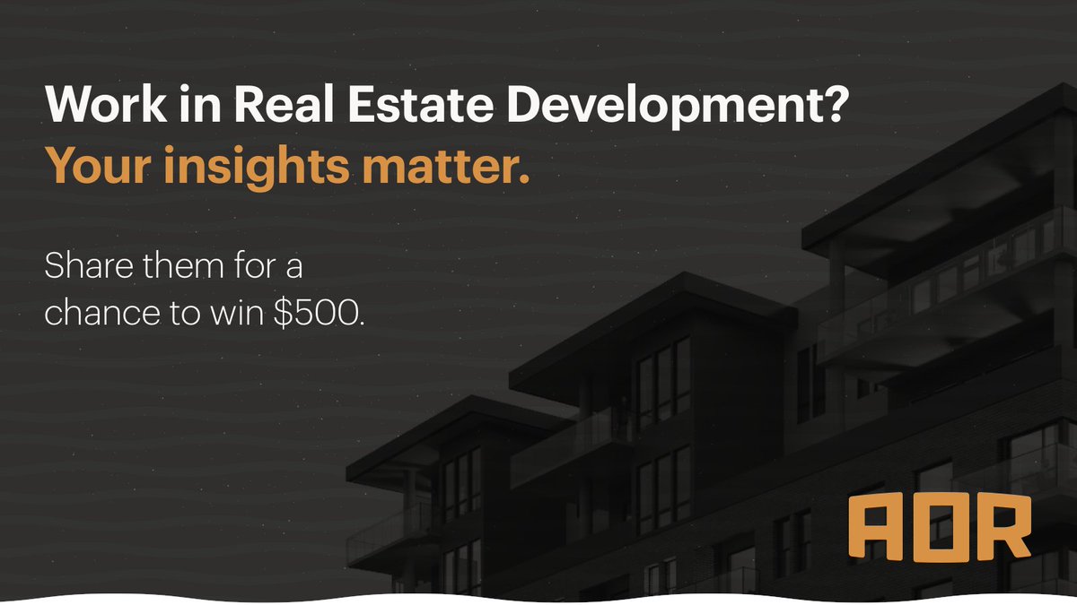 We’re creating a State of Branding and Marketing in Real Estate Development report and need input from thought leaders like you. Share yours &amp; get early access to answers on how to differentiate your projects in crowded markets—plus a chance to win $500!
survey.alchemer.com/s3/6616531/1a5…