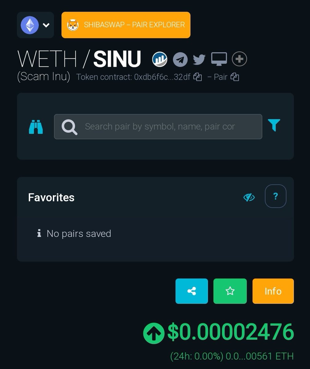 Moonscar18's tweet photo. #scaminu and #SHIB
They go to the moon and then Mars
If you wanna add @ScamInuToken
Plz look on https://t.co/ck2onpfKBW https://t.co/2u9xbcqgvk
