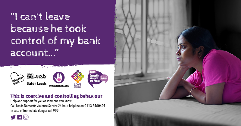 LeedsHCP's tweet photo. If you are controlled, hurt or frightened by your partner or a family member, remember it’s not your fault and you're not alone.

Help and support is available by calling the Leeds Domestic Violence Service 24-hour helpline on 0113 2460401. https://t.co/CHnmqICkxW