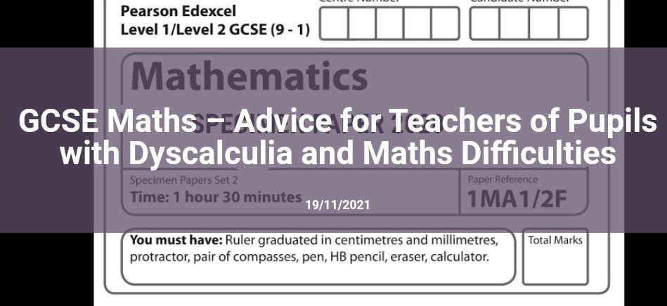 DyscalculiaNet1's tweet photo. Are you a GCSE Maths teacher? Check out this blog-
https://t.co/LDBU605pJ4
#dyscalculia #dyscalculianetwork #edutwitter #education #dyscalculiaawareness #mathsdifficulties #maths #mathskills #mathsteacher #mathsvideos #mathstutor #mathsisfun #mathsdifferentiation #gcsemaths https://t.co/n9NGdDRBGi