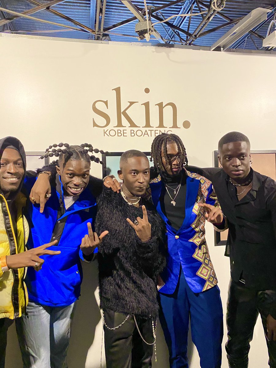 kobeaboateng's tweet photo. My first solo exhibition “skin.” 
A night I’ll never forget 🤎🤎✊🏿✊🏿 https://t.co/1CIeqJK4FX