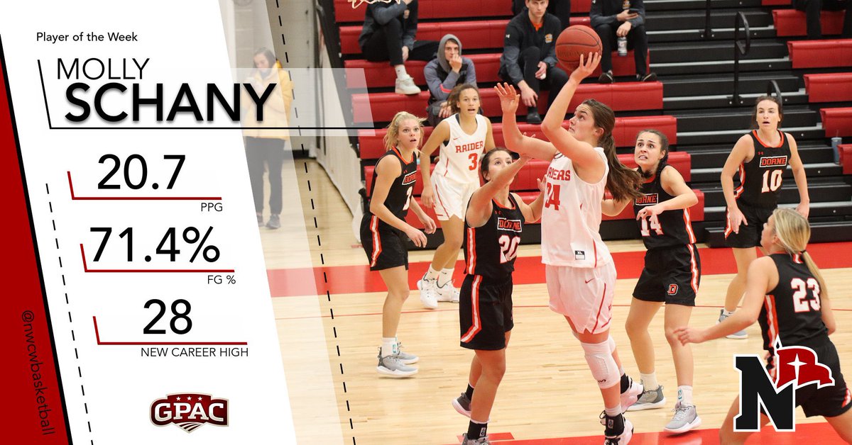 Congrats to <a href="/molly_schany20/">Molly Schany</a> for her Player of the Week honor! 🤩👏🏼🥳