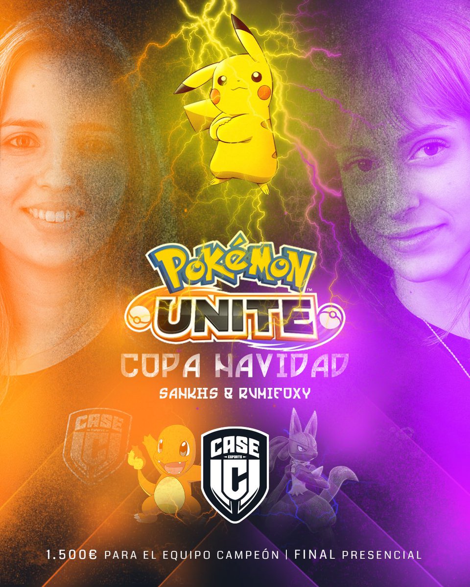 🏆COPA POKEMON NAVIDAD🏆

Se viene eventazo con <a href="/CaseEsports/">Case Esports 🟡</a> 

Streamers estad atentos:

🗓26 DE DICIEMBRE
8️⃣ EQUIPOS
🆚 FINAL PRESENCIAL EL 28 DE DICIEMBRE
🏆 1.500€ DE PREMIO PARA EL EQUIPO GANADOR 

Interesados en participar MD. 
¡Nombrad a streamers que os gustaría ver!👀