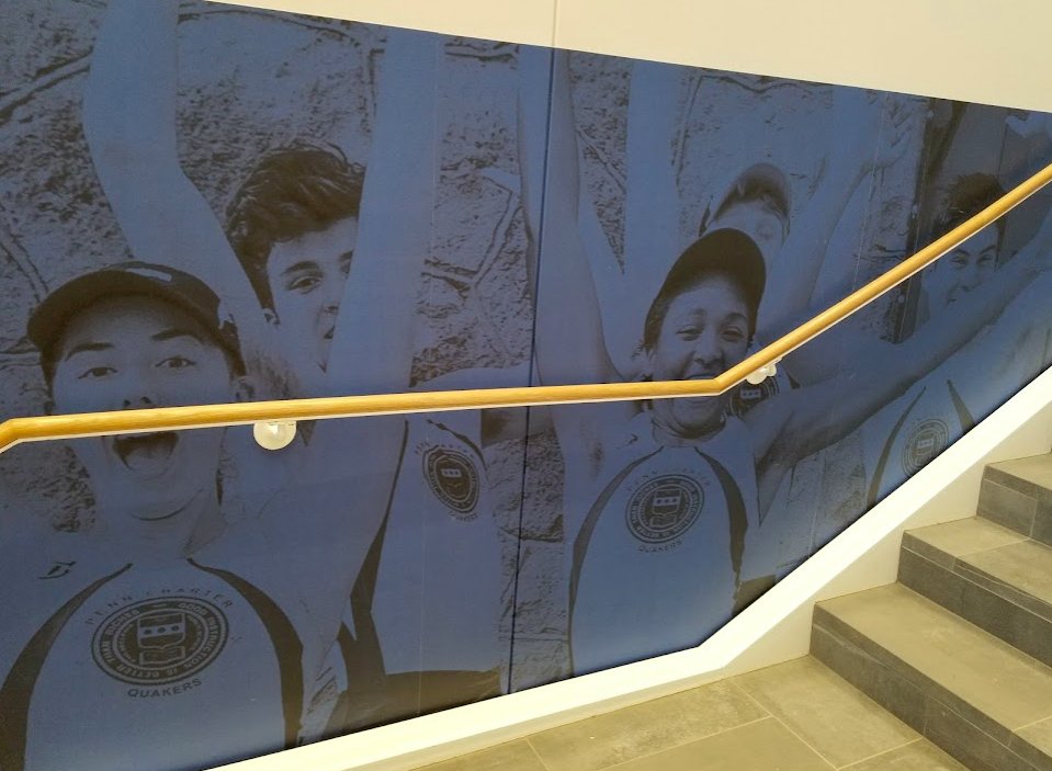 pennchartercrew's tweet photo. A loving shoutout to OPC '19 rowers in this Graham Center hallway wall photo! https://t.co/e3mTZFU4Ix