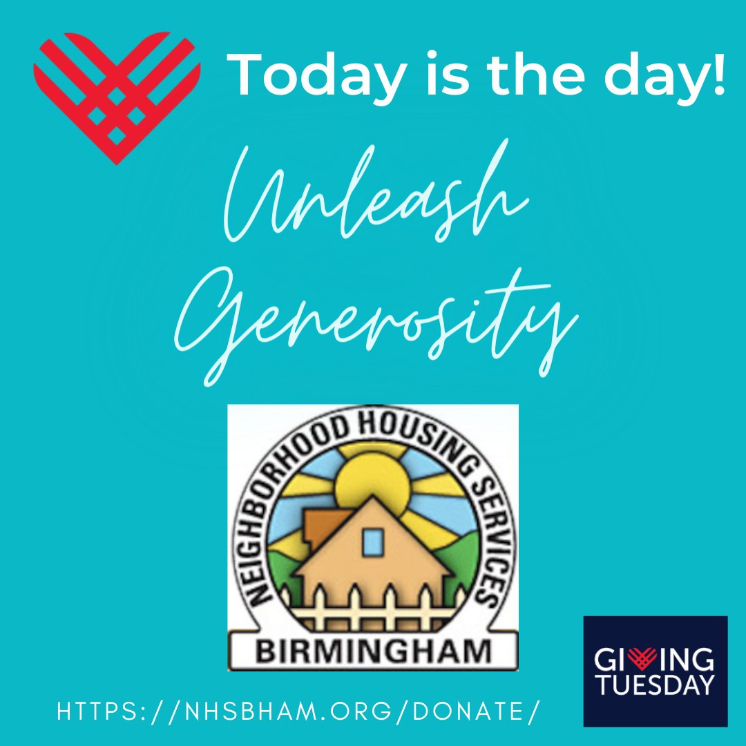nhsbham's tweet photo. Please consider unleashing your generosity today to support NHSB, because working together we can achieve stronger urban communities, increased personal financial empowerment, and homeownership. Please donate today at: https://t.co/5HhNZjgHsq. We are grateful for your support! https://t.co/0G65EDj5kt