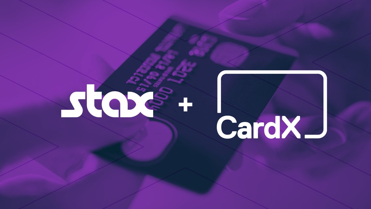 staxpayments's tweet photo. We're thrilled to announce our acquisition of CardX, a market leader in compliant surcharging enabling businesses to accept credit cards at 0% cost.👏 https://t.co/NogjLMC8Iw #staxpayments #news #fintechnews https://t.co/WqC4sQasCm