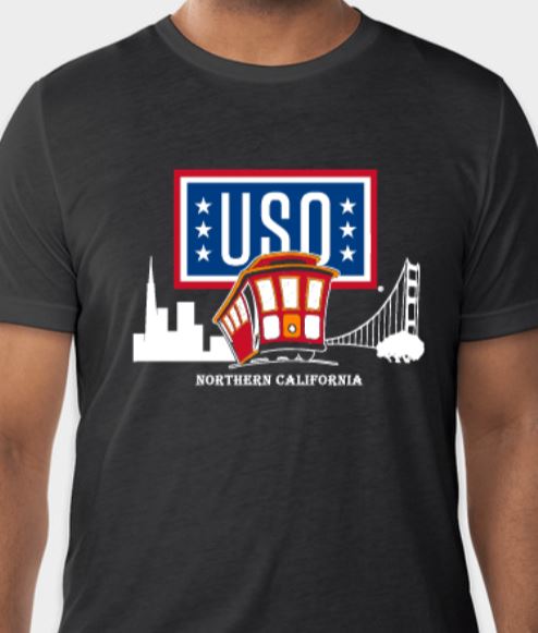 USONorCal's tweet photo. This #GivingTuesday help support USO NorCal with this custom made shirt created by one of our very own USO Volunteers! Your donation will help provide a taste of home to service members &amp; their families this holiday season. Visit https://t.co/QnySjFCSYt today! https://t.co/VLlOrtyyUK