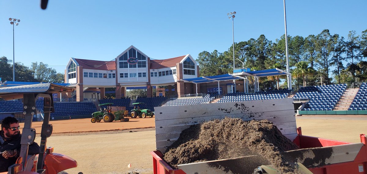 Taking a little off the top this am at UF softball. Renovating this week. More to come....stay tuned.