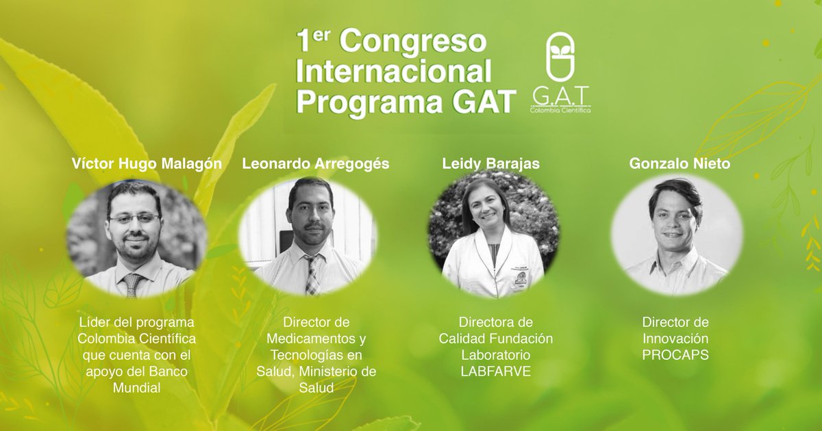GatPrograma's tweet photo. #SomosColombiaCientifica 1er Congreso Internacional @GatPrograma hoy 30 de noviembre y mañana 1º de diciembre. Reflexiones sobre los desafíos en la producción de fitomedicamentos: Hitos técnicos, conceptuales y normativos. Transmisión en vivo 👉👉 https://t.co/42Dv6lICmK https://t.co/vLLtOv2VDZ