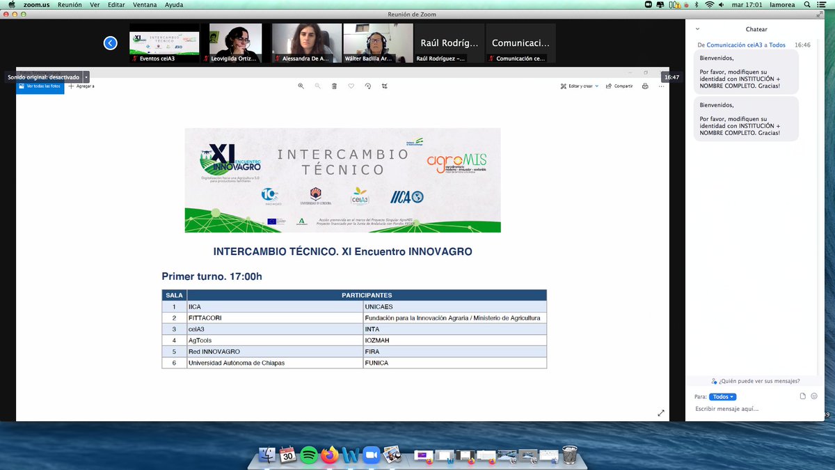 cei_A3's tweet photo. Comienza el Intercambio técnico en el XI Encuentro #INNOVAGRO @e_innovagro #AgroMIS con @IICAMexico @Univcordoba @cei_A3 con la participación de @unicaes_sv @Fittacori @FIA_Chile @ag_tools #IOZMAH @redinnovagro @FIRA_Mexico @comunica_unach #FUNICA @intaargentina https://t.co/CnIyuk1A2G
