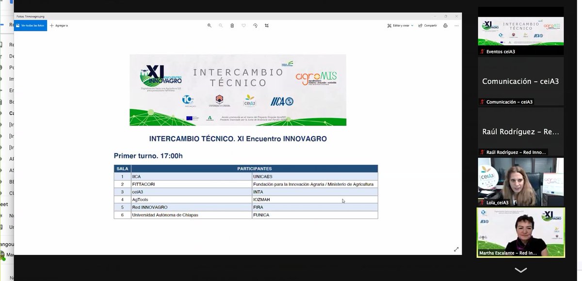cei_A3's tweet photo. Comienza el Intercambio técnico en el XI Encuentro #INNOVAGRO @e_innovagro #AgroMIS con @IICAMexico @Univcordoba @cei_A3 con la participación de @unicaes_sv @Fittacori @FIA_Chile @ag_tools #IOZMAH @redinnovagro @FIRA_Mexico @comunica_unach #FUNICA @intaargentina https://t.co/CnIyuk1A2G