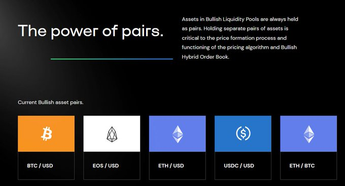 Hey <a href="/Bullish/">Bullish</a>,  why on earth do you not have EOS/BTC? You have ETH/BTC.  

EOS/USD is pretty useless as a long term hold.  

Any serious EOS holder is going to want to put their EOS paired with BTC.  Not USD.

Please fix, asap.
#EOSBTC

#EOS #BullishonEOS <a href="/BrendanBlumer/">Brendan Blumer</a> <a href="/EOSIO/">EOSIO</a>