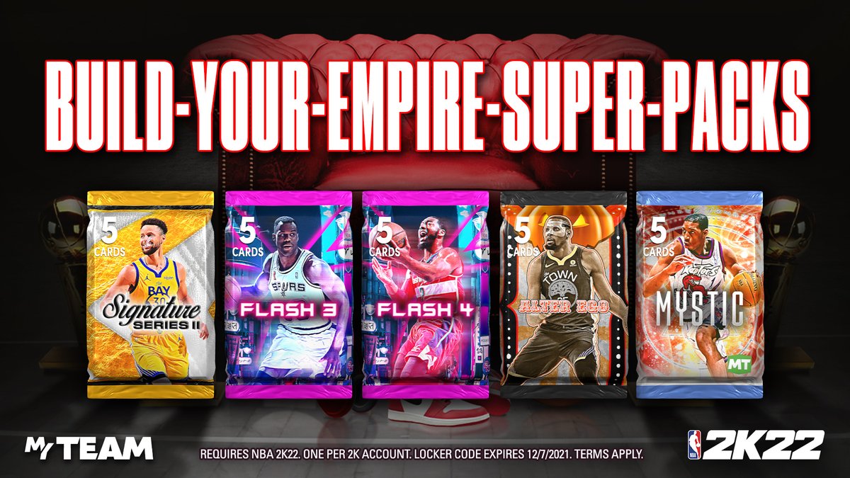NBA2KMyTEAM's tweet image. Locker Code 🚨 Use this code for a Signature Series II, Flash 3, Flash 4, Alter Ego, or Mystic Pack.

Available for one week