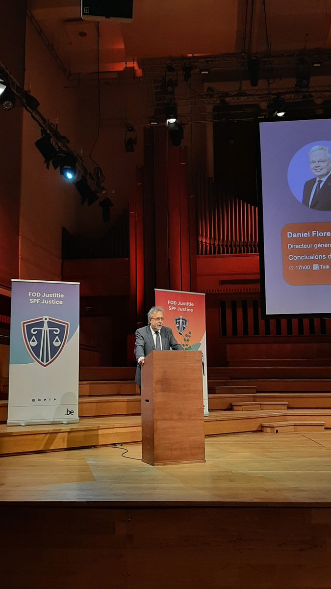 SPFJustice's tweet photo. Didier Reynders @dreynders et Daniel Flore concluent cette journée du tout premier colloque "Accès à la justice". Merci à tous pour votre participation ! https://t.co/7eZiGOJejV #TeamJustice #JusticeBE #ToutDigital #Digitalisation #Inclusion https://t.co/Wa7KYMwE4O