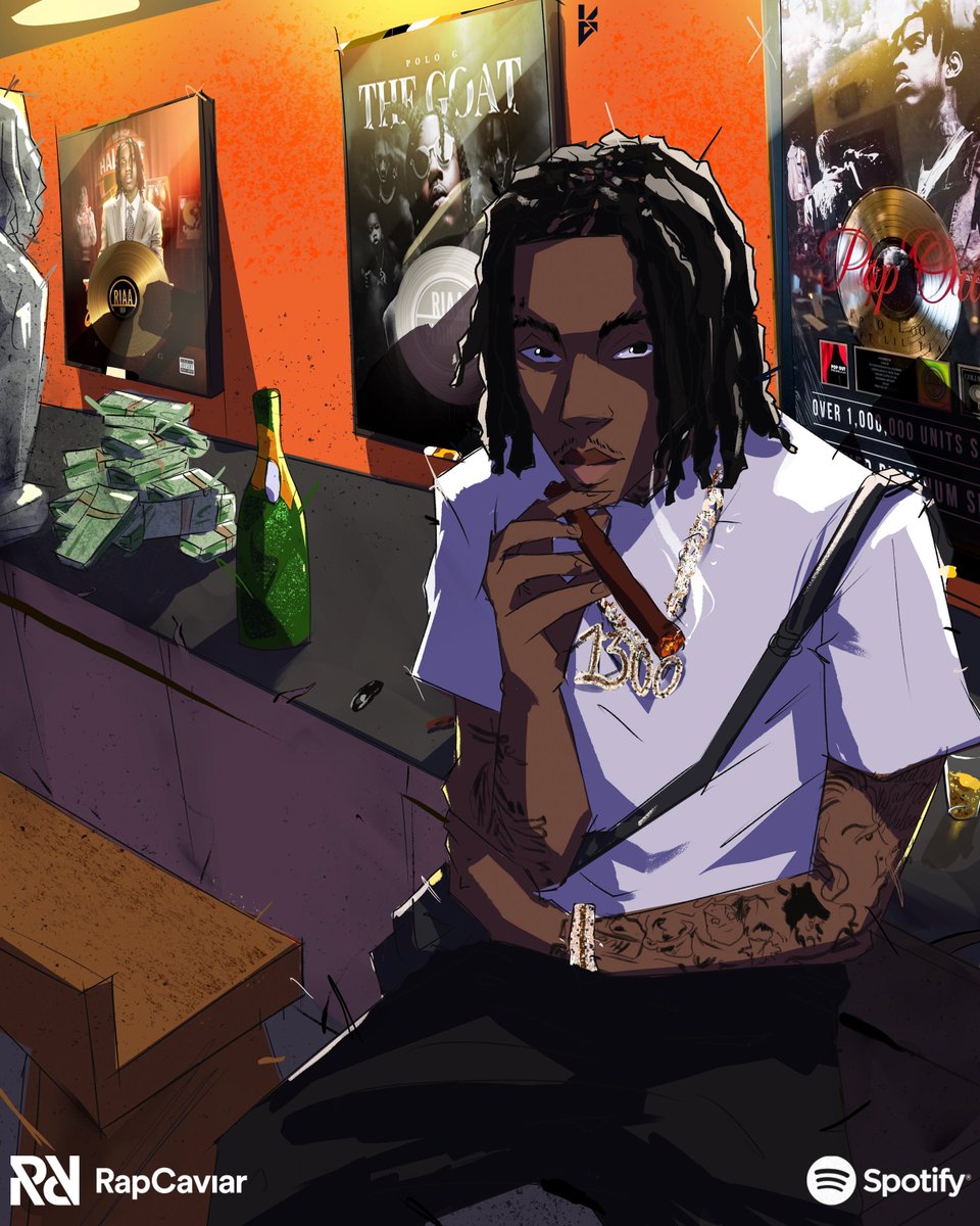 RapCaviar's tweet photo. .@Polo_Capalot’s coming for that 🐐 title!  RT if you’re ready for Hall of Fame 2.0 on Friday #CaviarCartoons https://t.co/o1pbhqw8EF