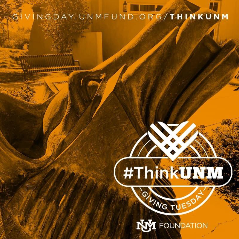 UNMFund's tweet photo. Help us increase philanthropy, investment, innovation, and support for @UNM today on #GivingTuesday . https://t.co/AOj1UwMLwy #thinkUNM https://t.co/P5rO7PkPpb