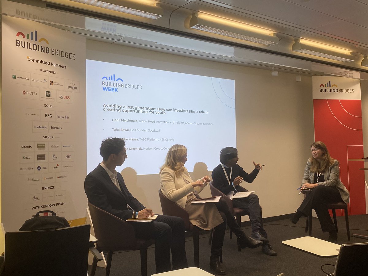 MaraDeMonte1's tweet photo. What role can #investors play to create opportunities for #youth ?@BBridgesCH #buildingbridges21 for @planetmaaz there is the need to understand from a social prospective what type of investments are needed above and beyond job creation @TASCplatform @HorizonGroup8 https://t.co/F7zIjxkMqt