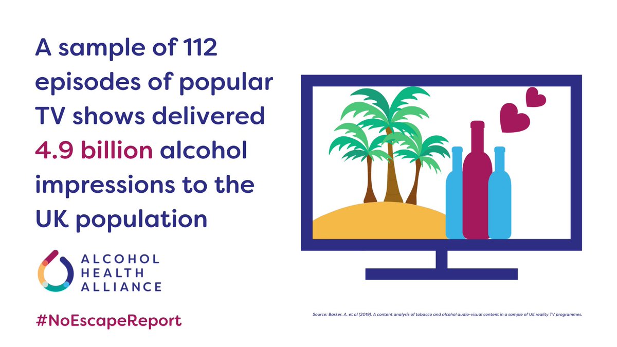 DrinkCoach's tweet photo. Today @UK_AHA released a new insightful report on #AlcoholMarketing. 

Did you know that 650,000 alcohol adverts are shown on UK TV each year, with most being broadcast during peak viewing hours for children and young people?

#NoEscapeReport

👉https://t.co/5FZmMpYp5X https://t.co/AmgJYH4r01